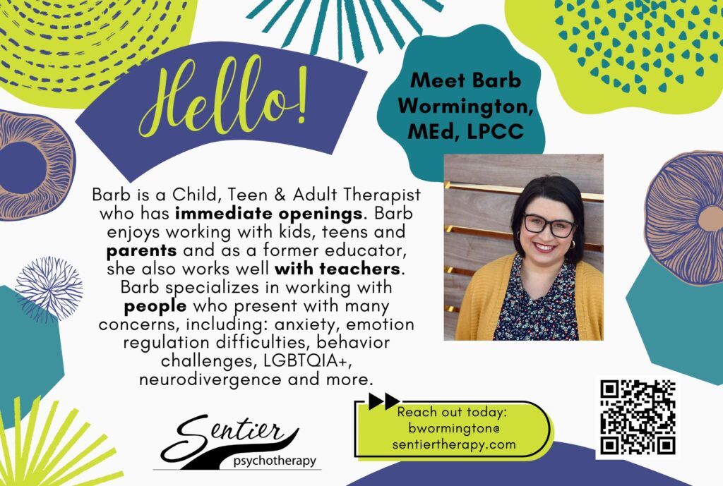 barb has openings postcard